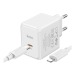 МЗП Type-C to iPhone Lightning Hoco CS13A 3A/PD20W/блитер білий 1м (28) - фото 1