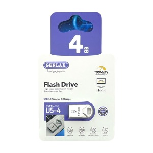 USB 4GB 3.0 Gerlax U5-4 metal Series сталева (коротка) - фото