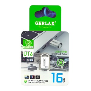 USB 16GB 3.0 Gerlax U16 metal Series сталева (коротка) - фото