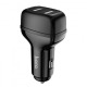 АЗУ microUSB Hoco Z36 2.4А/2USB чорне 1м - фото 1