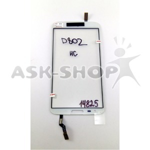 Сенсор (Touchscreen) LG D802/D805 G2 white high copy - фото