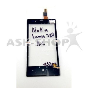 Сенсор (Touchscreen) Nokia 720 black high copy - фото