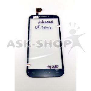 Сенсор (Touchscreen) Alcatel OT7047 черный - фото