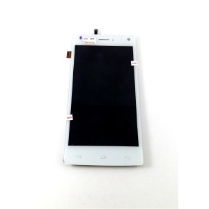 Дисплей для телефона Fly FS452 белый, с тачскрином, модуль - фото