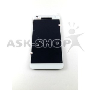 Дисплей для телефона Huawei G7 белый, с тачскрином, модуль - фото