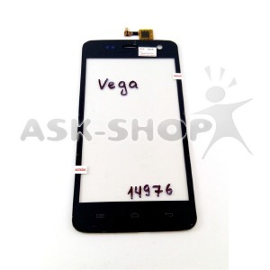Сенсорный экран для телефона Explay Vega черный - фото