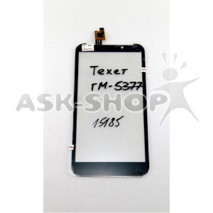 Сенсор (Touchscreen) Texet TM-5377 черный - фото
