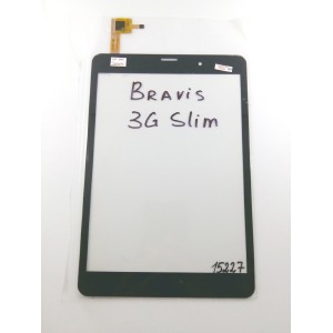 Сенсор (Touchscreen) для планшета Bravis 3G Slim, 197*132 мм, F-WGJ78094-V2, 6 pin, черный - фото