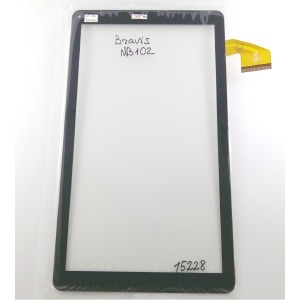 Сенсор (Touchscreen) для планшета Bravis NB102, 254*145 мм, черный - фото
