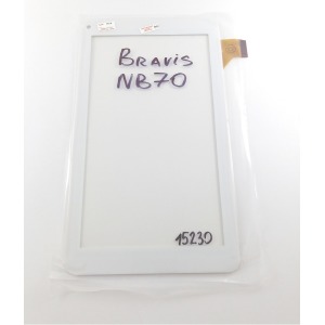 Сенсор (Touchscreen) для планшета Bravis NB70/NB701/NB72, 186*104 мм, белый - фото