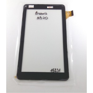 Сенсор (Touchscreen) для планшета Bravis NB70/NB701/NB72, 186*104 мм, черный - фото