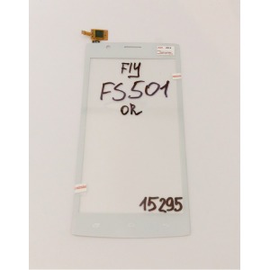 Сенсор (Touchscreen) Fly FS501 белый - фото