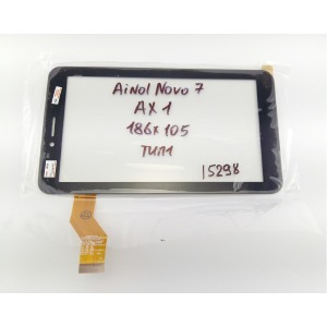 Сенсор (Touchscreen) под планшет Ainol Novo 7 AX1/HOTATOUCH C186104C12-FPC833DRGT910, 186*105 мм, черный, тип 1, 51 pin - фото