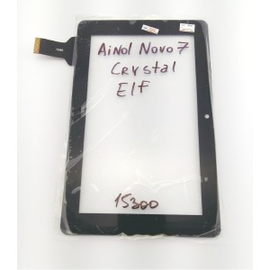 Сенсор (Touchscreen) под планшет Ainol Novo 7 Crystal/Novo 7 Elf/Ergo Tab Crystal/7086, 186*116 мм, черный - фото