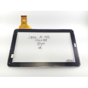 Сенсор (Touchscreen) для планшета Jeka JK-103/300-L3709J-A00, 256*159 мм, black, 50 pin,  orig - фото