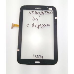 Сенсор (Touchscreen) для планшета Samsung N5100/N5110 3G, с вырезом черный - фото