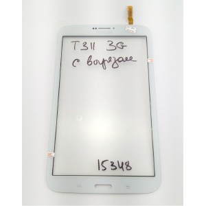 Сенсор (Touchscreen) для планшета Samsung T310/T3100/T311/T3110/T315 версия 3G, с вырезом под динамик белый - фото