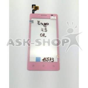 Сенсорный экран для телефона Ergo SmartTab 4.5 розовый, оригинал - фото