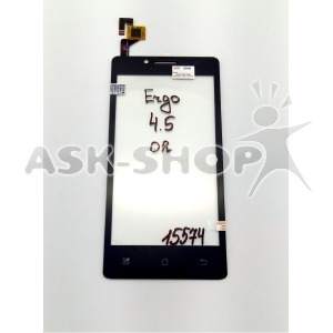 Сенсорный экран для телефона Ergo SmartTab 4.5 черный, оригинал - фото