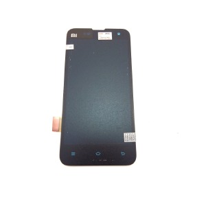 Дисплей для телефона Xiaomi Mi2s/Mi2 черный, с тачскрином, модуль - фото