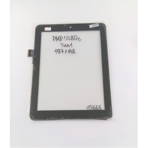 Сенсор для планшета Prestigio PMP5580C/PMP5780D, 197*148 мм, тип 1, черный - фото