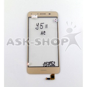 Сенсор (Touchscreen) Huawei Y5 II золотой high copy - фото