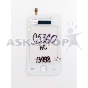 Сенсор (Touchscreen) Samsung S5360 белый high copy - фото