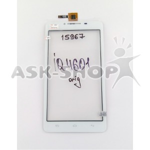 Сенсор (Touchscreen) Fly IQ4601 белый, оригинал - фото