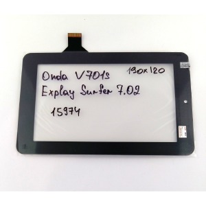 Сенсор (Touchscreen) под планшет 190*120, HLD-PG708S /HLD-GG705S-G-2028A-CP-V00 30 pin, черный - фото