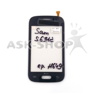 Сенсор (Touchscreen) Samsung S6312 черный - фото