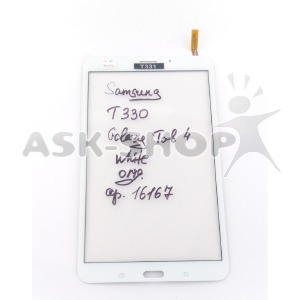 Сенсор (Touchscreen) для планшета Samsung T330 Galaxy Tab4, white original - фото