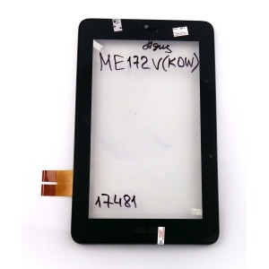 Сенсор (Touchscreen) для планшета Asus ME172V(K0W) с рамкой черный оригинал - фото