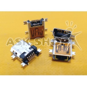 Разъем зарядки (Charger connector)  № 4 MiniUsb (10pin) универсальный - фото