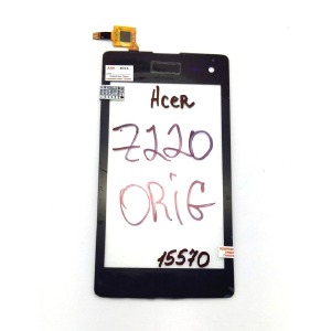 Сенсорный экран для телефона Acer Z220 черный, оригинал - фото