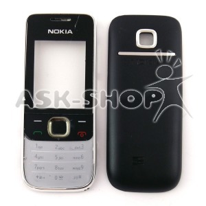 Корпус китай Nokia 2730 серебряный с английской клавиатурой - фото