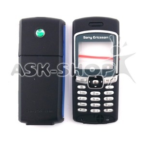 Корпус китай Sony Ericsson T230/T230i/T290/T290i черный с английской клавиатурой - фото