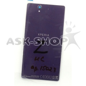 Задняя крышка на Sony C6603/L36h/Xperia Z фиолетовая high copy - фото
