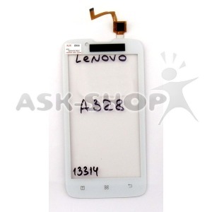 Сенсор (Touchscreen) Lenovo A328/A328t/A338/A338T белый - фото