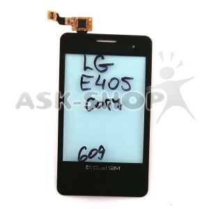 Сенсор (Touchscreen) LG E400 Optimus L3 черный - фото