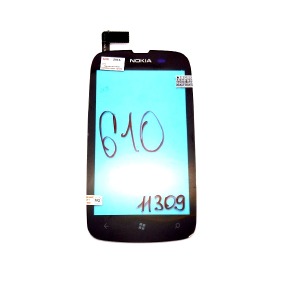 Сенсор (Touchscreen) Nokia 610 черный - фото