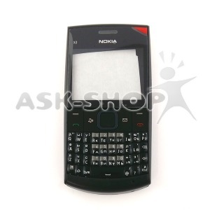 Корпус ОРИГИНАЛ (AAA класс) c клав. Nokia X2-01 черный - фото