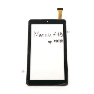 Сенсор(Touchscreen)для планшета Matrix 748, 184*104мм, черный - фото