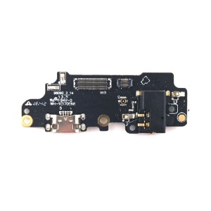 Разъем зарядки (Charger connector) Meizu M5 Note  на плате с микрофоном и компонентами - фото