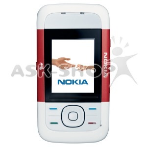Корпус китай Nokia 5200 черный, белый с английской клавиатурой - фото