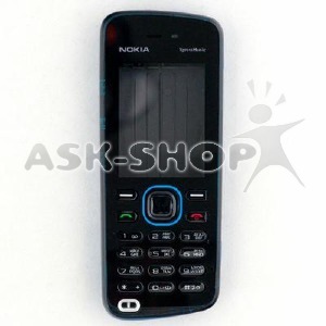 Корпус китай Nokia 5220 черный с английской клавиатурой - фото