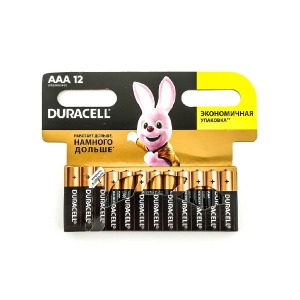 LR03 Батарейки Duracell ААА щелочные по 12шт(мизинчиковые)/цена за 1 бат. (144) - фото