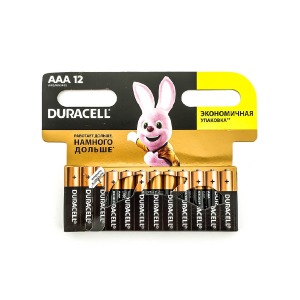 LR03 Батарейки Duracell ААА по 12шт(мизинчиковые)/цена за 1 бат. - фото