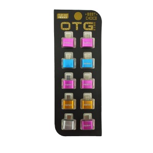 OTG-Адаптер USB (мама) - MicroUSB (папа) Remax (блистер metall 10шт) - фото