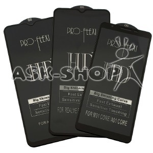 Стекло защитное iPhone 12 Pro Max 6.7' 6DH ProFlexi HD черное в т.у. - фото