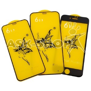 Стекло защитное iPhone 12/12 Pro 6.1' 6DH Premiuim черное в т.у. - фото